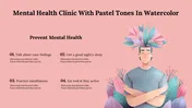 Mental Health Clinic With Pastel Tones In Watercolor