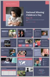 National Missing Childrens Day PPT and Google Slides Themes