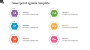 Hexagon powerpoint agenda template