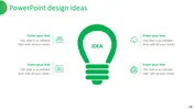 Affordable PowerPoint Design Ideas With Bulb Model