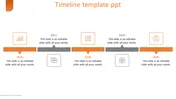 Simple Timeline Template PPT PowerPoint For Presentation