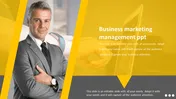 Best  Business Marketing Management PPT Template