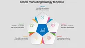 Simple Marketing Strategy Template With Five Nodes