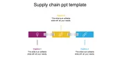 Creative Supply Chain PPT Template With Three Nodes