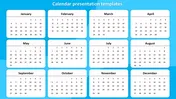 Effective Calendar Presentation Templates Design