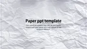 Our Predesigned Paper PPT Template Presentation