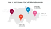 Attractive Map Of Switzerland Template Download Model