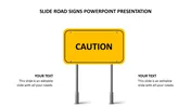 Slide Road Signs PowerPoint Presentation Templates