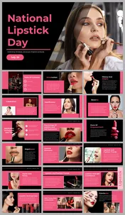 National Lipstick Day PowerPoint And Google Slides Themes