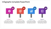 Multicolored Infographic Template PPT for Data Visualization