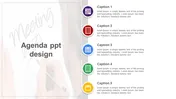 Impressive Agenda PPT Design Slide Template-Five Node