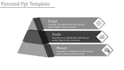 Editable Pyramid Shape 3d Model Template With Grey Theme