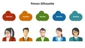 Creative Person Silhouette PowerPoint Template Design