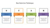 Creative Star Interview Technique PowerPoint Template