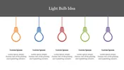 Editable Light Bulb Idea PowerPoint Slide Presentation