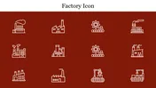 Engaging Factory Icon PowerPoint Template Presentation