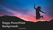 Stunning Happy PowerPoint Backgrounds Presentation