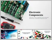 Electronic Components Background PowerPoint Presentation