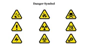 Exclusive Danger Symbol Slide Themes Design Presentation