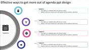 Innovative Agenda PPT Design Templates and Google Slides.