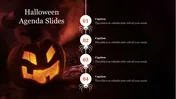 Halloween Agenda Slides With Scary Jack-O-Lanterns Image