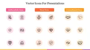 Creative Vector Icons For Presentations PPT Template