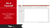 Few Tips For How To Make A Table In PowerPoint Template