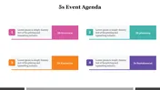 Attractive Event Agenda PowerPoint Presentation Slide