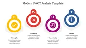 Modern SWOT Analysis Template Presentation Slide Design