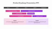 Best Product Roadmap Presentation PPT Template Slide