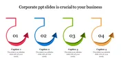 A Four Noded Corporate PPT Slides For Presentation