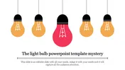 Attractive Light Bulb PowerPoint Template Slide Design