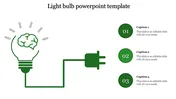 Light Bulb PowerPoint Template for Creative Insights