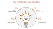 Editable Light Bulb Idea PowerPoint Template Presentation