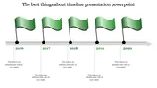 Use Timeline Presentation PowerPoint Template In Flag Model