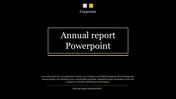 Annual Report PowerPoint template and Google Slides Themes