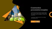 Creative Construction Presentation Template Designs