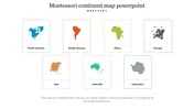 Montessori Continent Map PPT Template and Google Slides