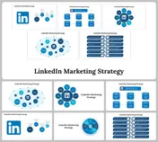 LinkedIn Marketing Strategy PPT and Google Slides Themes