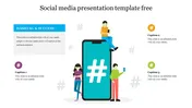 Social media presentation template free slide