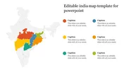 Get Editable India Map Template For PowerPoint Design