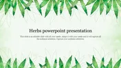 Herbs PowerPoint Presentation Template and Google Slides