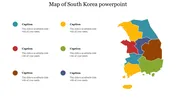 Attractive Map Of South Korea PowerPoint Presentation