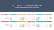 Creative 2022 Calendar PPT Template Presentation