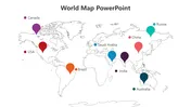 Creative World Map PowerPoint And Google Slides Template