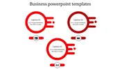 Stunning Business PPT Templates In Red Color Slide