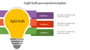 Light Bulb PowerPoint Template for Innovative Ideas