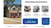 Attractive Real Estate Presentation PPT Template Slides