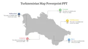 Innovative Turkmenistan Map PowerPoint PPT Template