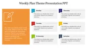 Amazing Weekly Plan Theme Presentation PPT Template